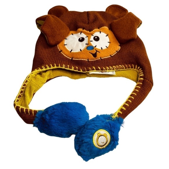 Flipeez Brown Blue Lime Green Monkey Action Hat Kids Unisex OS - Picture 3 of 10